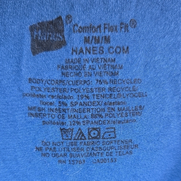 Hanes Blue Boxer Briefs Stretchy Cotton Athletic Style - Picture 2 of 5